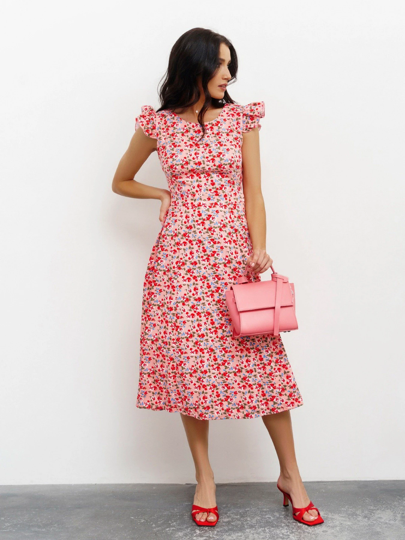 Платья ISSA Plus модель 13422_pink Платья ISSA Plus модель 13422_pink Фото