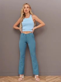 Брюки ISSA Plus модель 9620_blue Фото