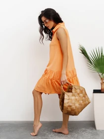 Сукні ISSA Plus модель SA-415_orange Фото