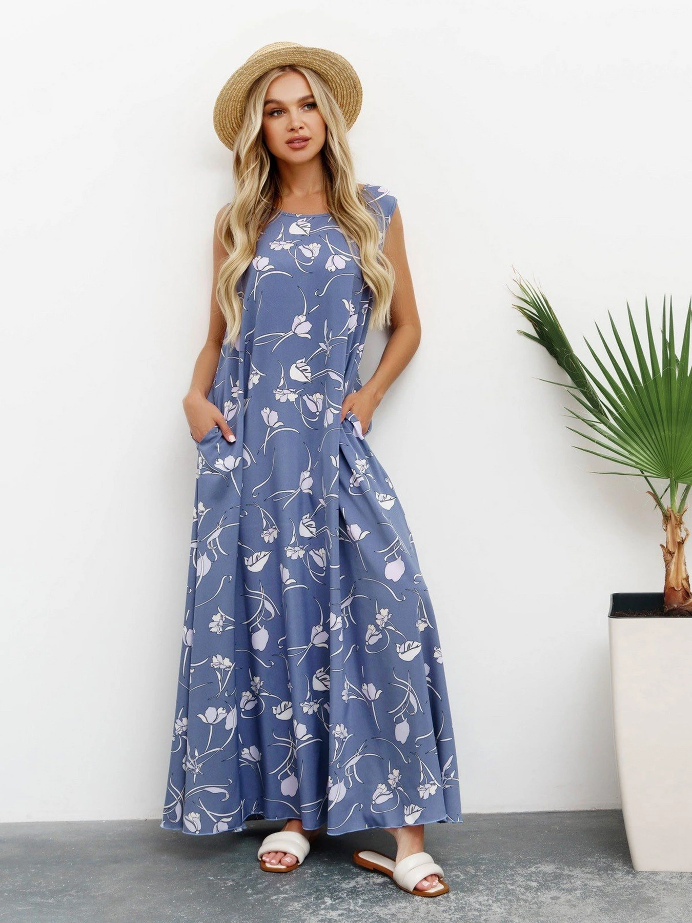 Платья ISSA Plus модель 13416_blue Платья ISSA Plus модель 13416_blue Фото