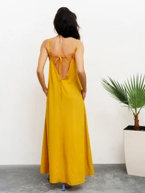 Платья ISSA Plus модель 13417_mustard Фото