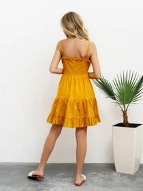 Сукні ISSA Plus модель 13424_mustard Фото