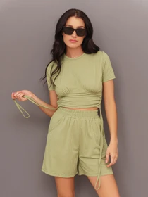 Костюми ISSA Plus модель 13428_olive Фото