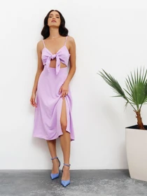 Платья ISSA Plus модель 13433_lilac Фото