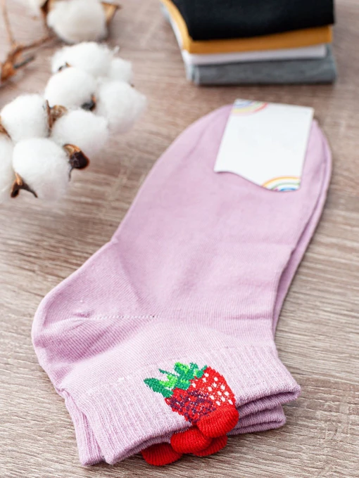Шкарпетки та гольфи ISSA Plus модель NS-43_pink. Фото