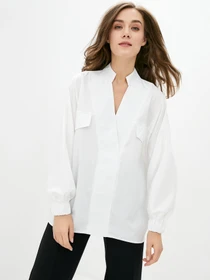 Сорочки ISSA Plus модель 12830_white Фото