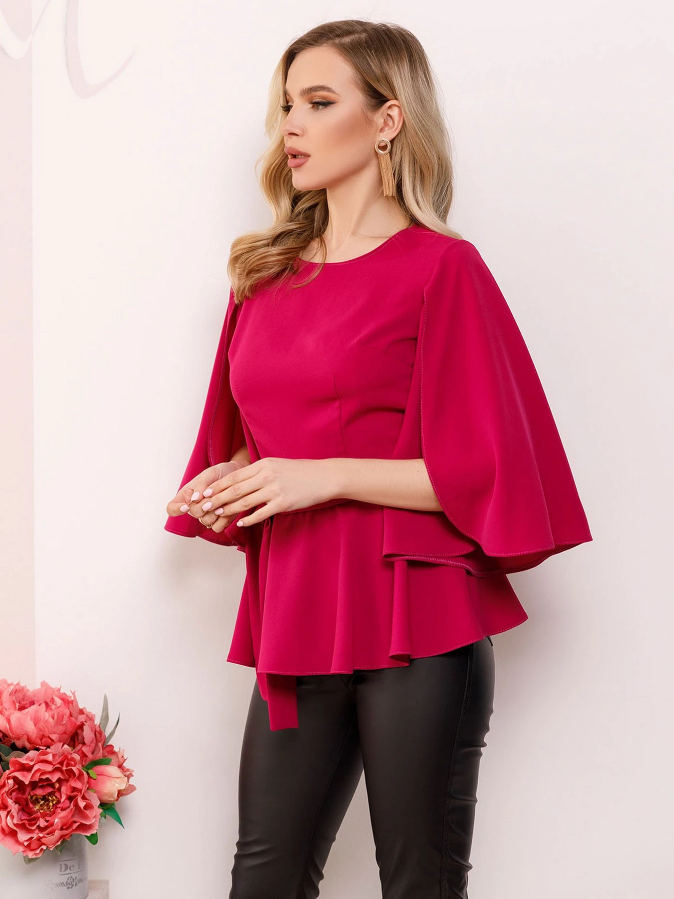 Сорочки ISSA Plus модель SA-149_crimson Сорочки ISSA Plus модель SA-149_crimson Фото