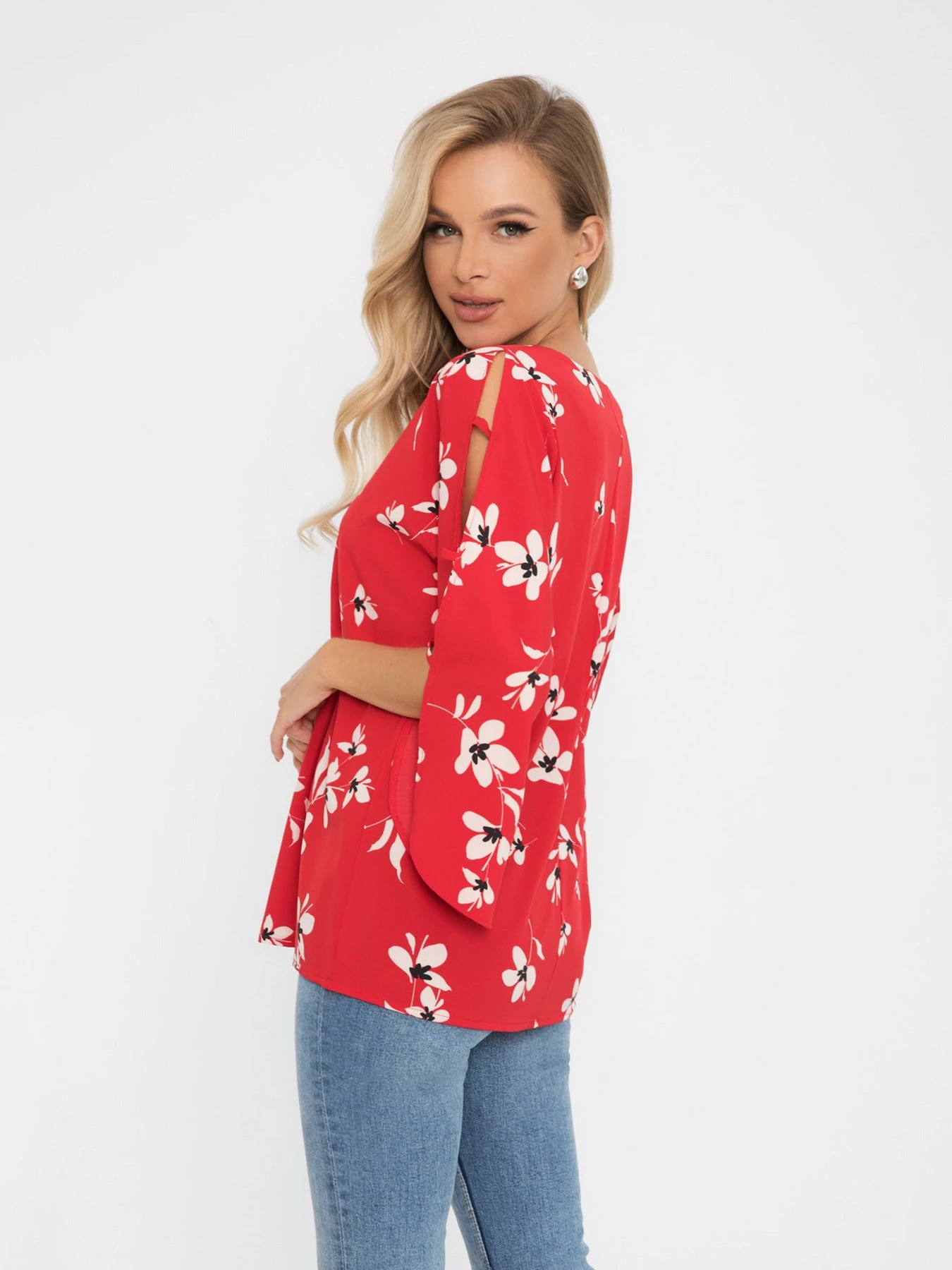 Сорочки ISSA Plus модель SA-269_red Сорочки ISSA Plus модель SA-269_red Фото