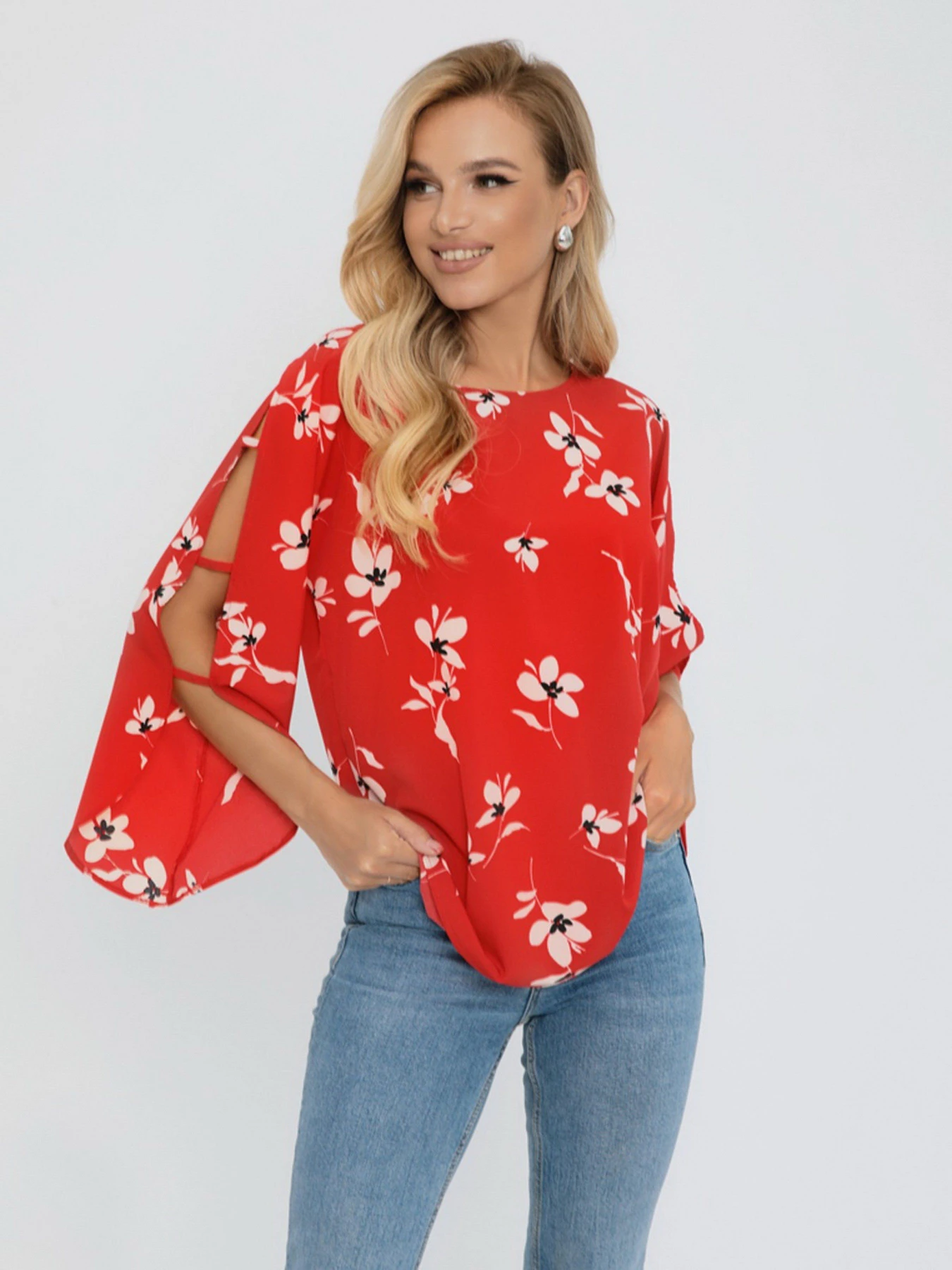 Сорочки ISSA Plus модель SA-269_red Сорочки ISSA Plus модель SA-269_red Фото