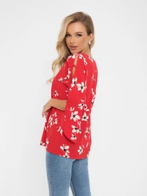 Сорочки ISSA Plus модель SA-269_red Фото
