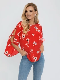 Сорочки ISSA Plus модель SA-269_red Фото