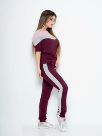 Костюми ISSA Plus модель 10590_burgundy Фото
