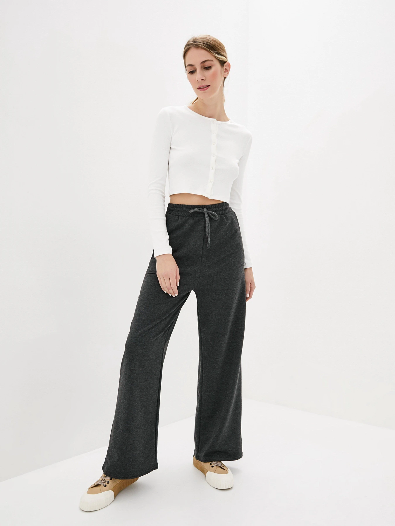 Брюки ISSA Plus модель 12235_darkgray Брюки ISSA Plus модель 12235_darkgray Фото