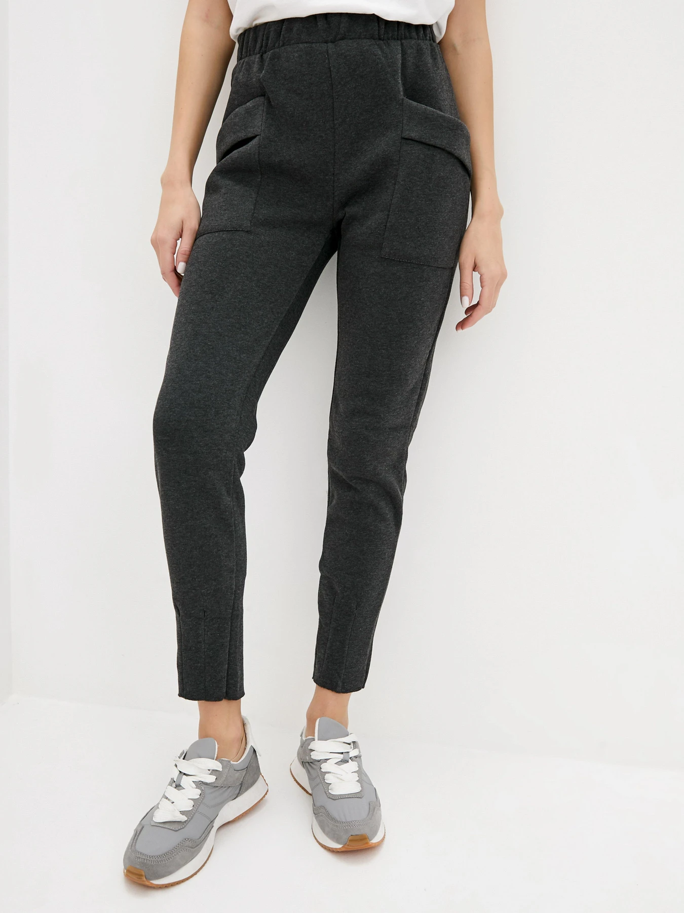 Брюки ISSA Plus модель 12264_darkgray Брюки ISSA Plus модель 12264_darkgray Фото