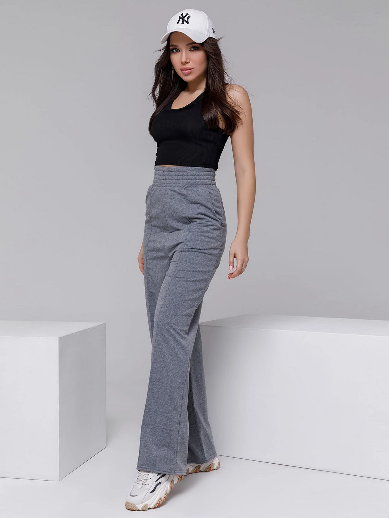 Брюки ISSA Plus модель 12398_grey Брюки ISSA Plus модель 12398_grey Фото