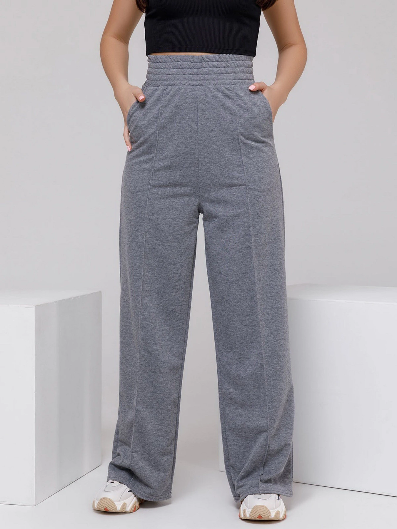 Брюки ISSA Plus модель 12398_grey Брюки ISSA Plus модель 12398_grey Фото