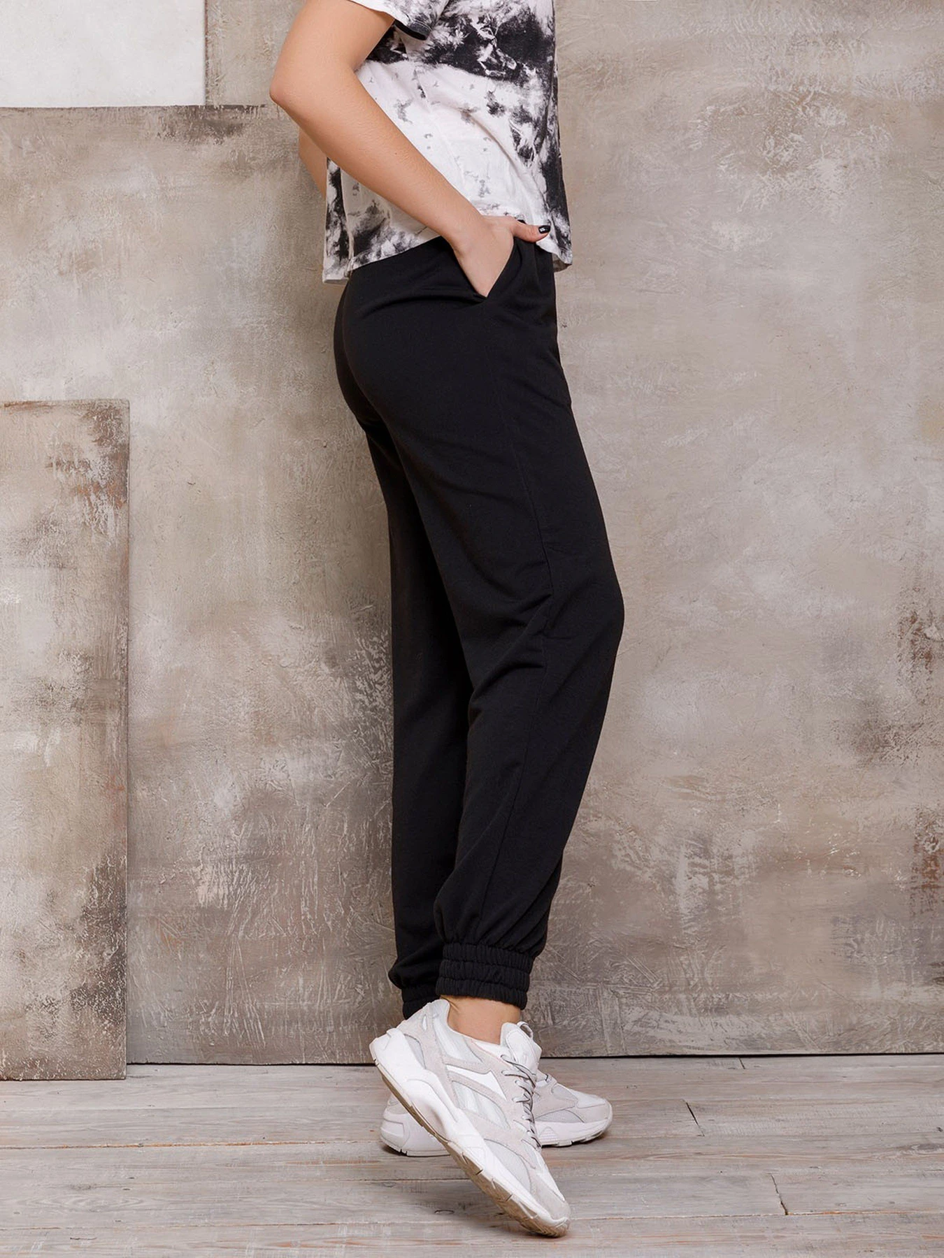 Брюки ISSA Plus модель 12433_black Брюки ISSA Plus модель 12433_black Фото