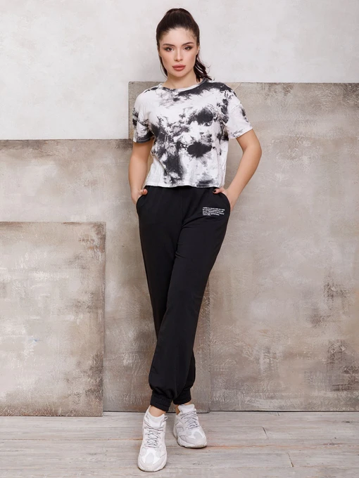 Брюки ISSA Plus модель 12433_black Фото