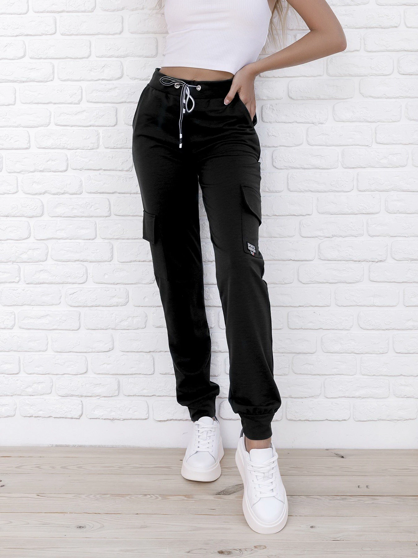 Брюки ISSA Plus модель 9980_black Брюки ISSA Plus модель 9980_black Фото