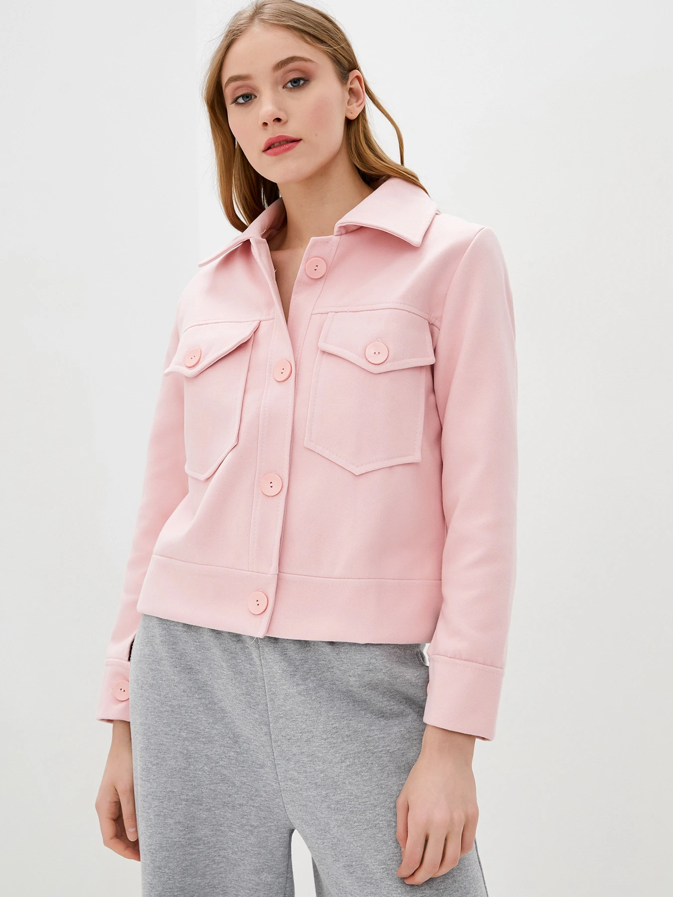 Куртки та дублянки ISSA Plus модель SA-111_pink Фото