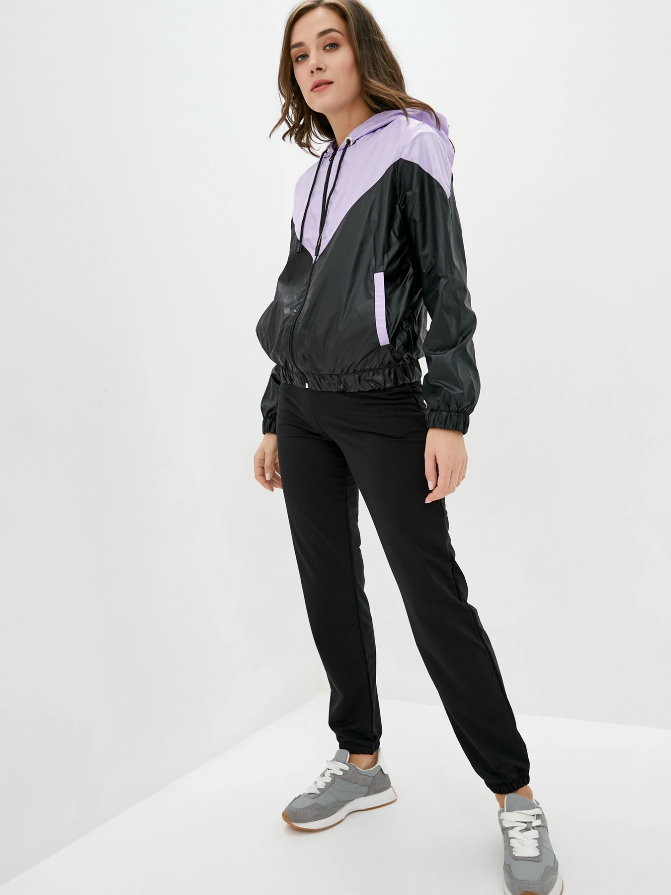 Куртки та дублянки ISSA Plus модель SA-122_blacklilac Фото