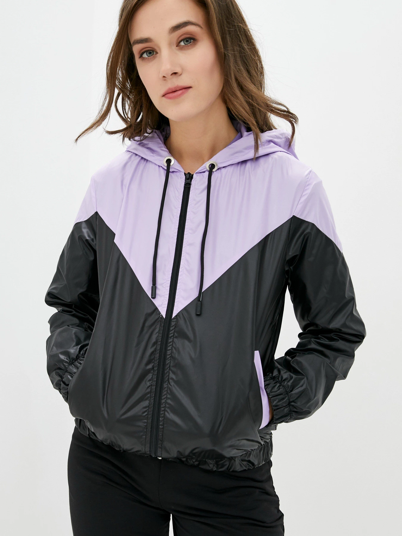 Куртки та дублянки ISSA Plus модель SA-122_blacklilac Фото