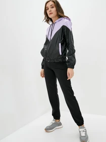 Куртки та дублянки ISSA Plus модель SA-122_blacklilac Фото