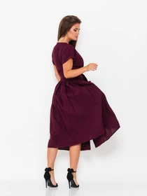 Сукні ISSA Plus модель 10935_burgundy Фото