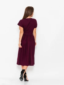 Сукні ISSA Plus модель 10935_burgundy Фото