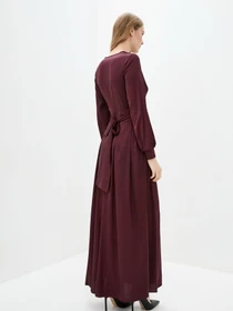 Платья ISSA Plus модель 12273_burgundy Фото