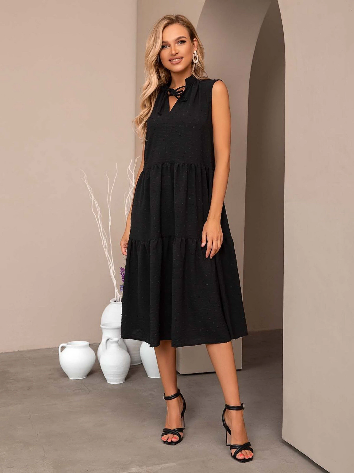 Сукні ISSA Plus модель SA-274_black Сукні ISSA Plus модель SA-274_black Фото