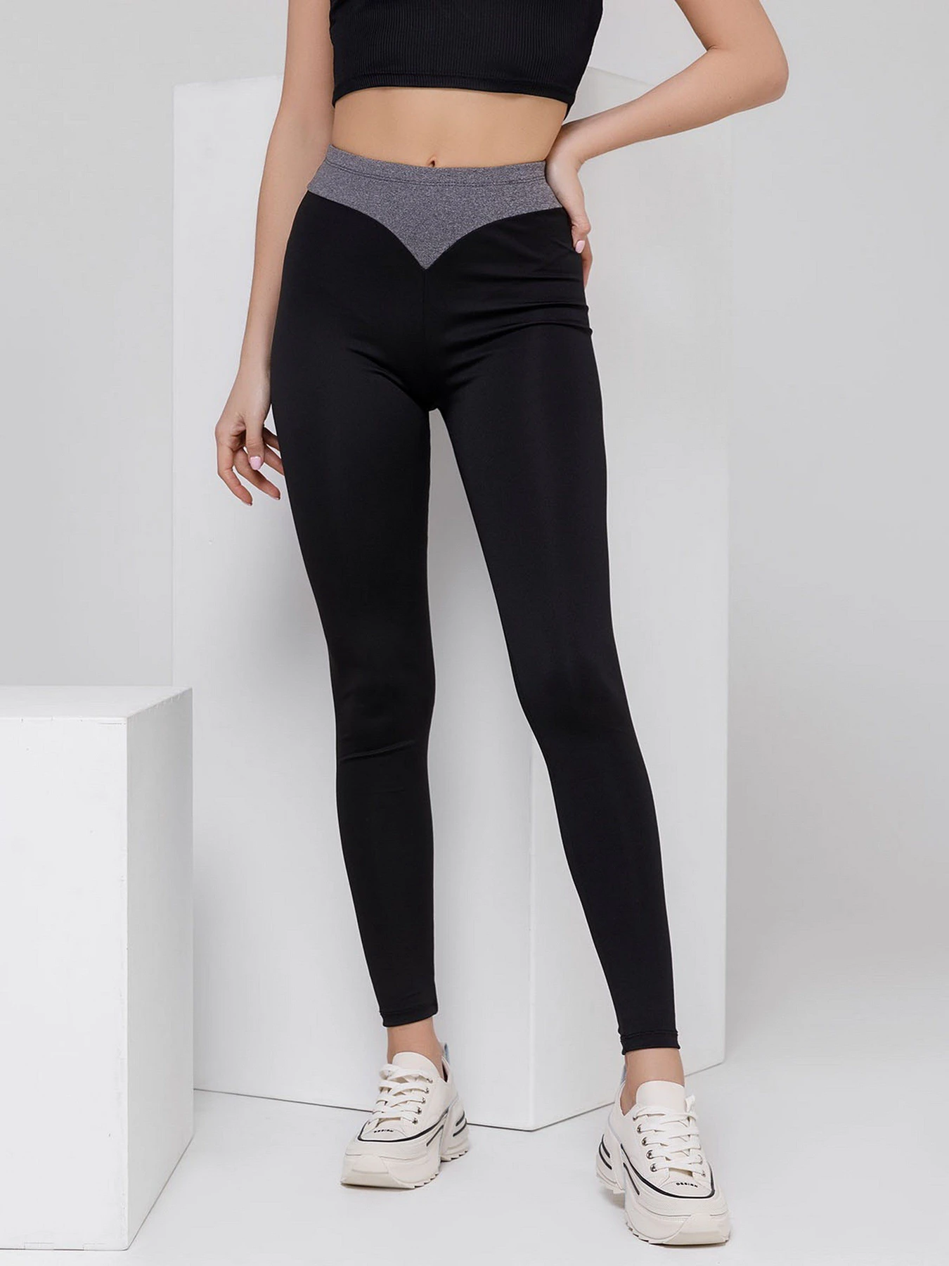 Брюки ISSA Plus модель 12481_blackgrey Брюки ISSA Plus модель 12481_blackgrey Фото