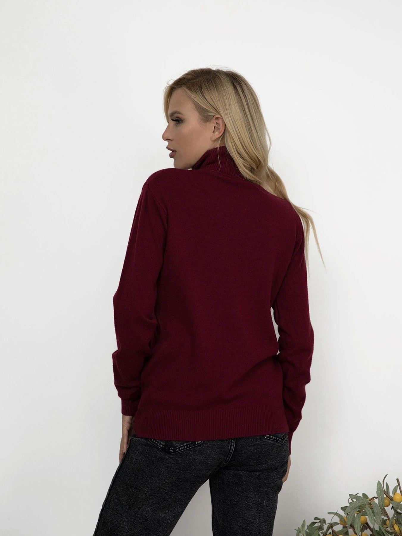 Светри та кардигани ISSA Plus модель WN19-99_burgundy Светри та кардигани ISSA Plus модель WN19-99_burgundy Фото