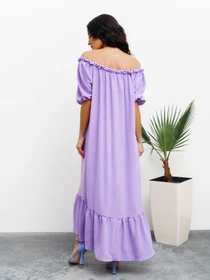 Платья ISSA Plus модель SA-236_lilac. Фото