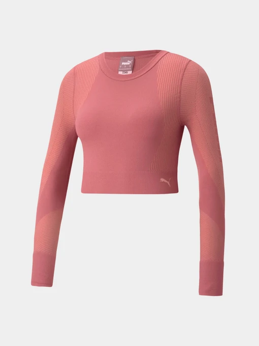 Худи и свитшоты PUMA Train Seamless Fitted Ls модель 521029 Фото