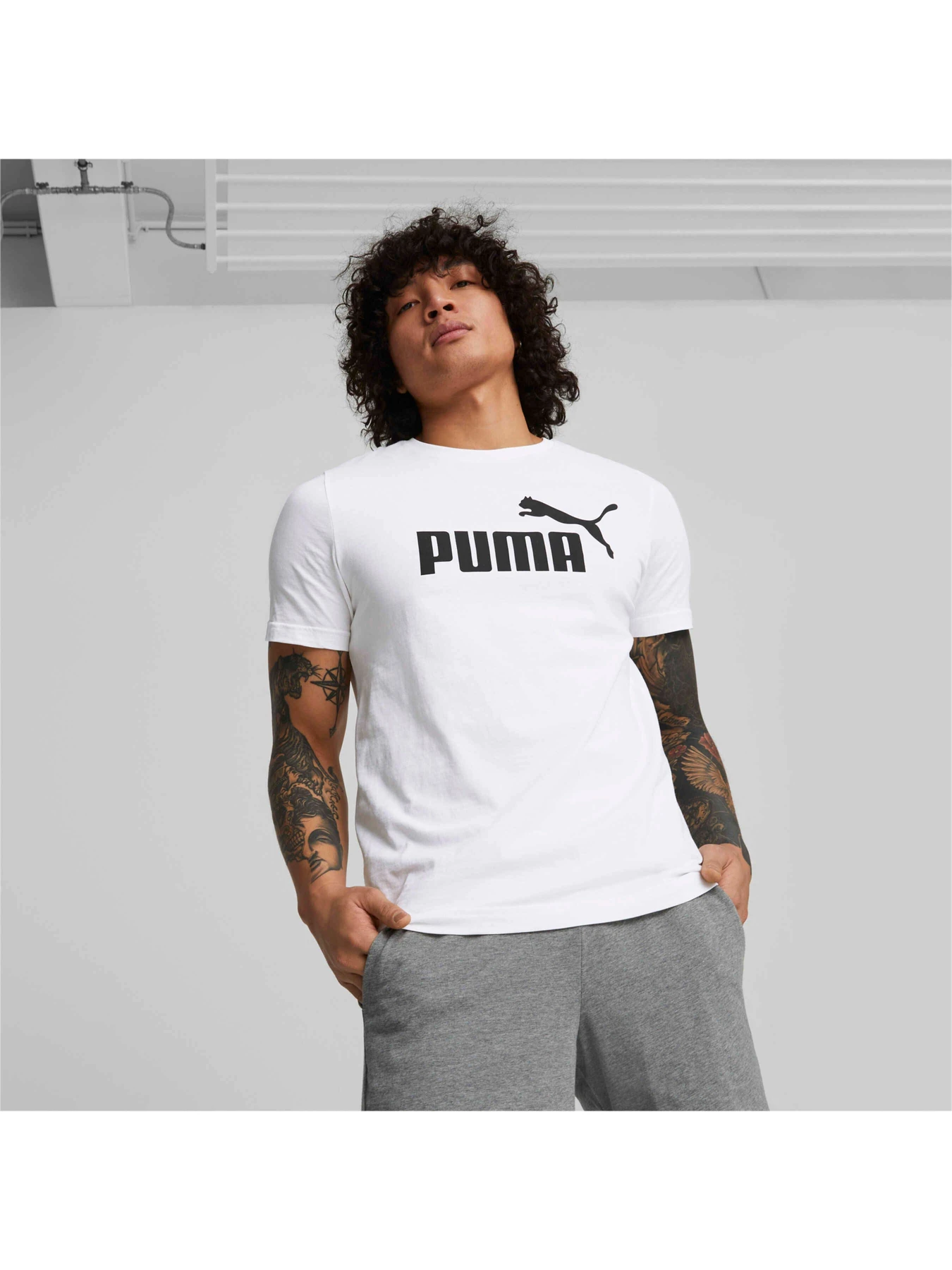 Футболки и поло PUMA Ess Logo Tee модель 586666 Фото