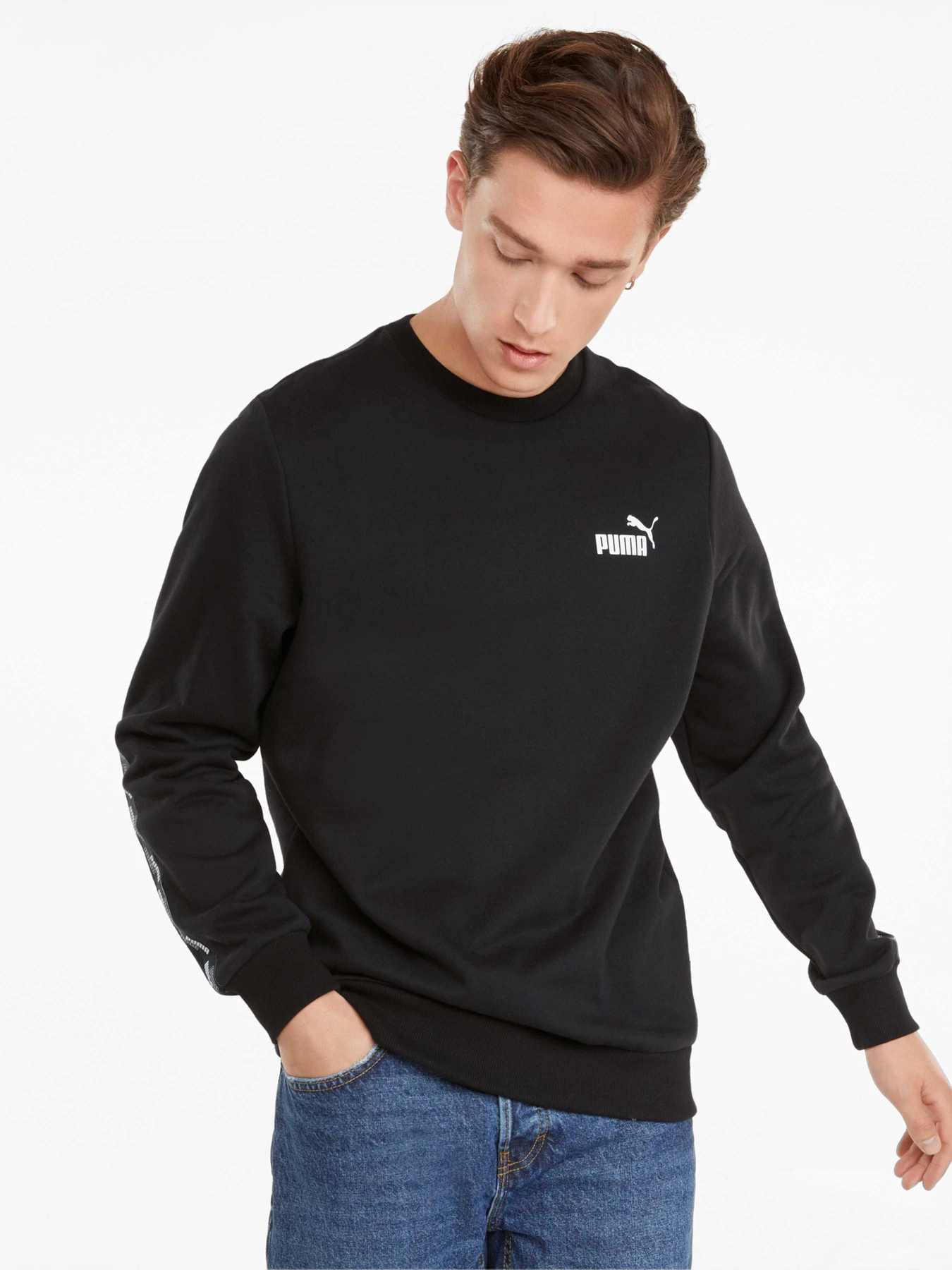 Худі та світшоти PUMA Power Tape Crew модель 589407 Худі та світшоти PUMA Power Tape Crew модель 589407 Фото