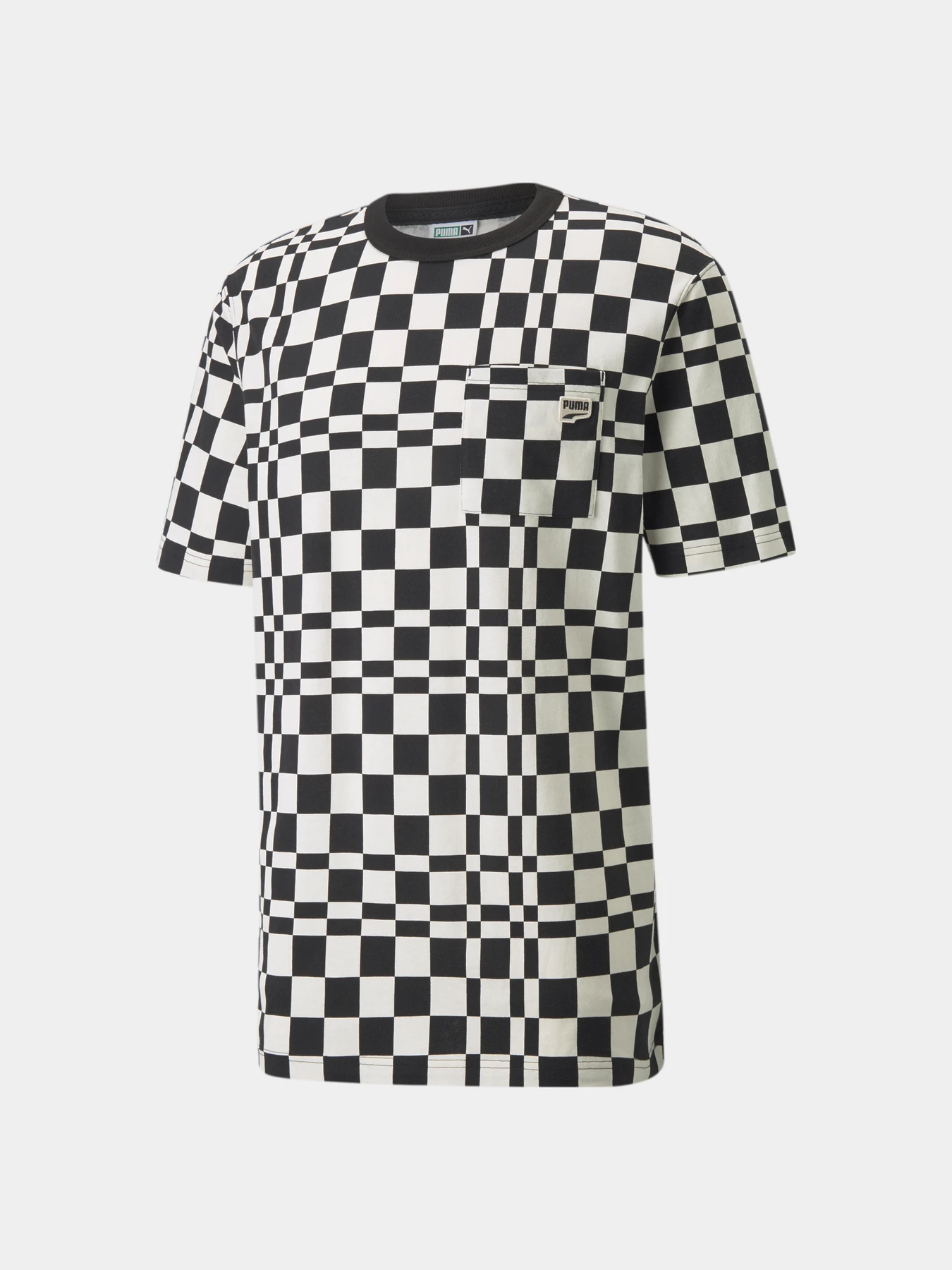 Футболки і поло PUMA Downtown Check Aop Tee модель 531597 Футболки і поло PUMA Downtown Check Aop Tee модель 531597 Фото
