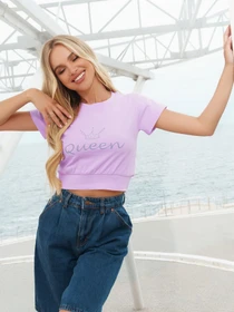 Футболки і поло ISSA Plus модель WN20-290_lilac Фото