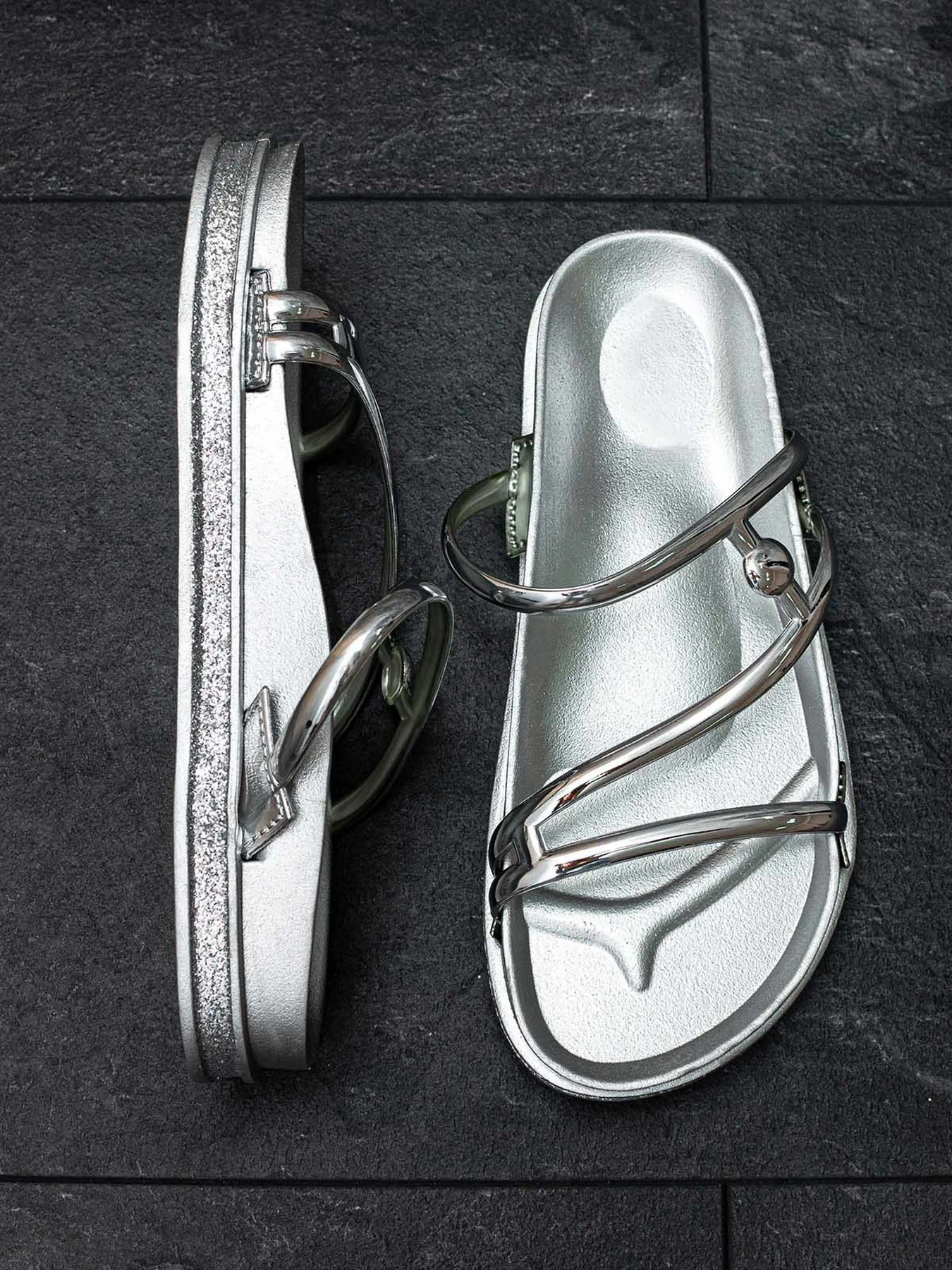 Шльопанці ISSA Plus модель OB2-66_silver Фото
