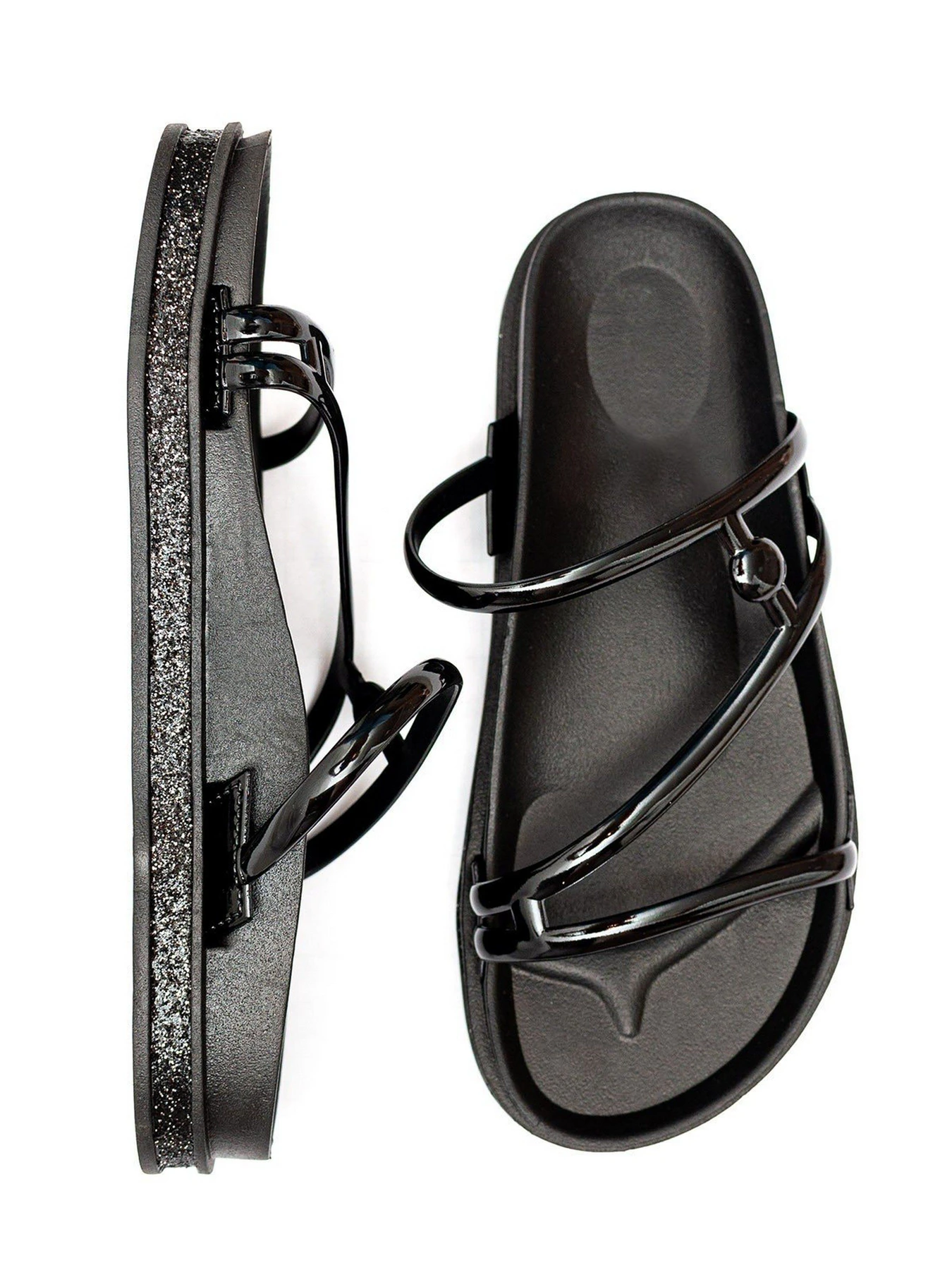 Шлёпанцы ISSA Plus модель OB2-66_black Фото
