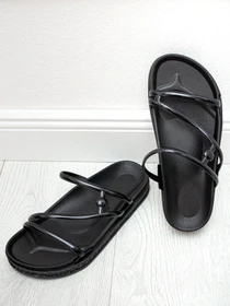 Шлёпанцы ISSA Plus модель OB2-66_black Фото
