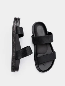 Шлёпанцы ISSA Plus модель OB2-67_black Фото