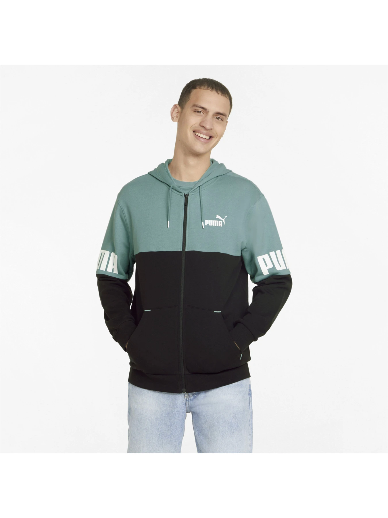 Худі та світшоти PUMA Power Full-zip Hoodie модель 847390 Фото