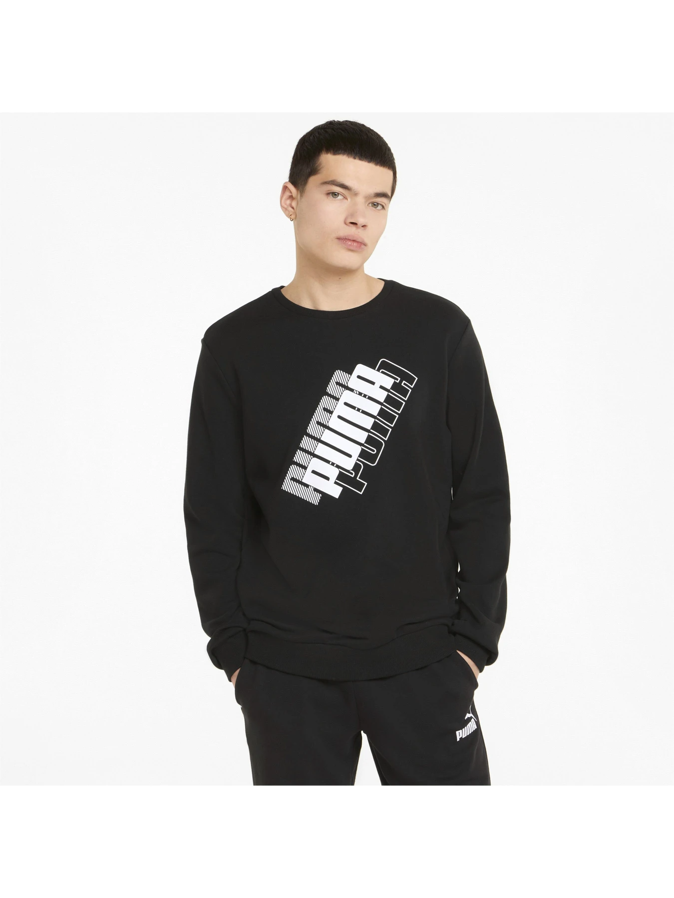 Худи и свитшоты PUMA Power Logo Crew модель 847377 Фото
