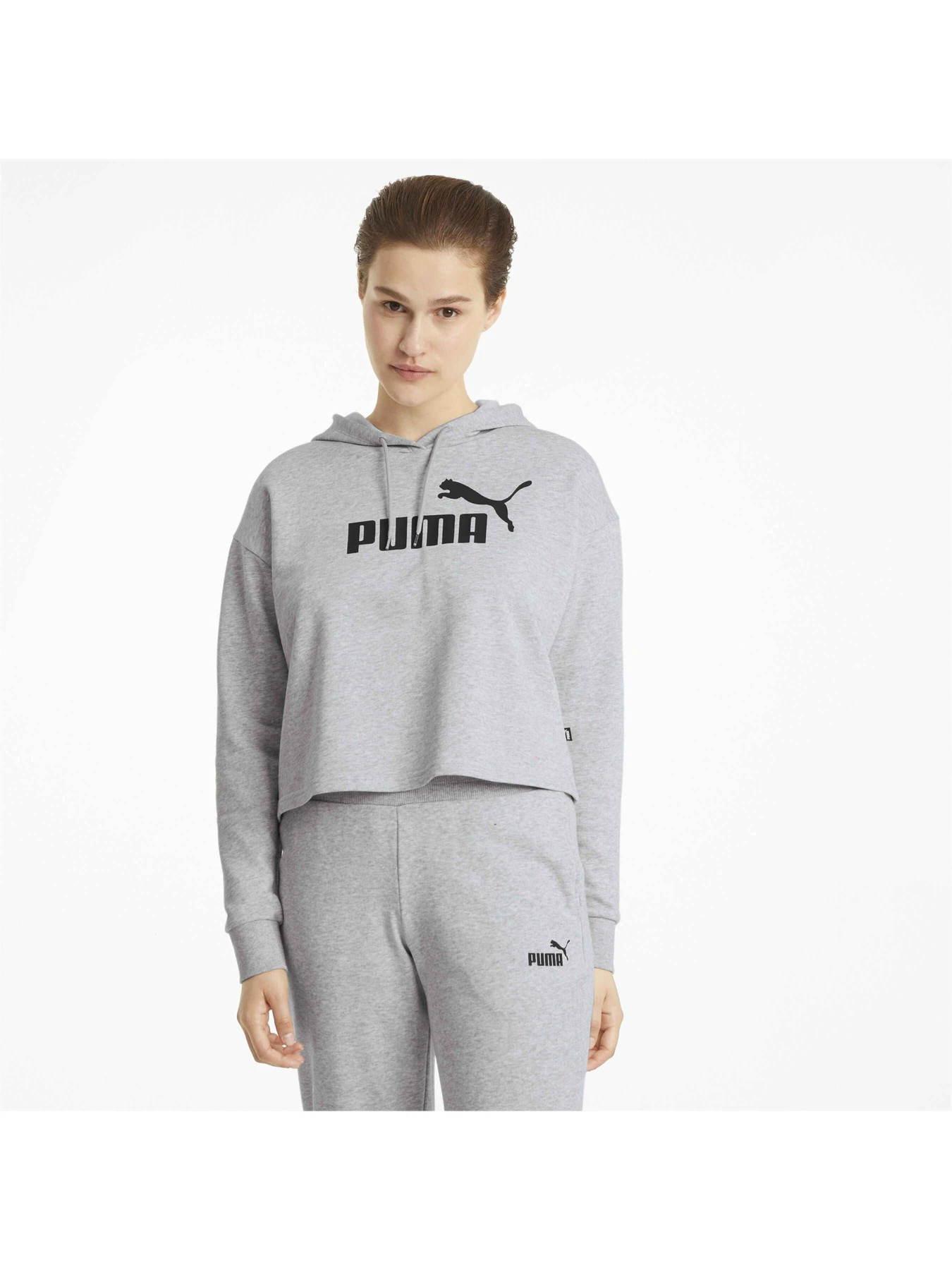 Худи и свитшоты PUMA Ess Cropped Logo Hoodie Tr модель 586870 Фото