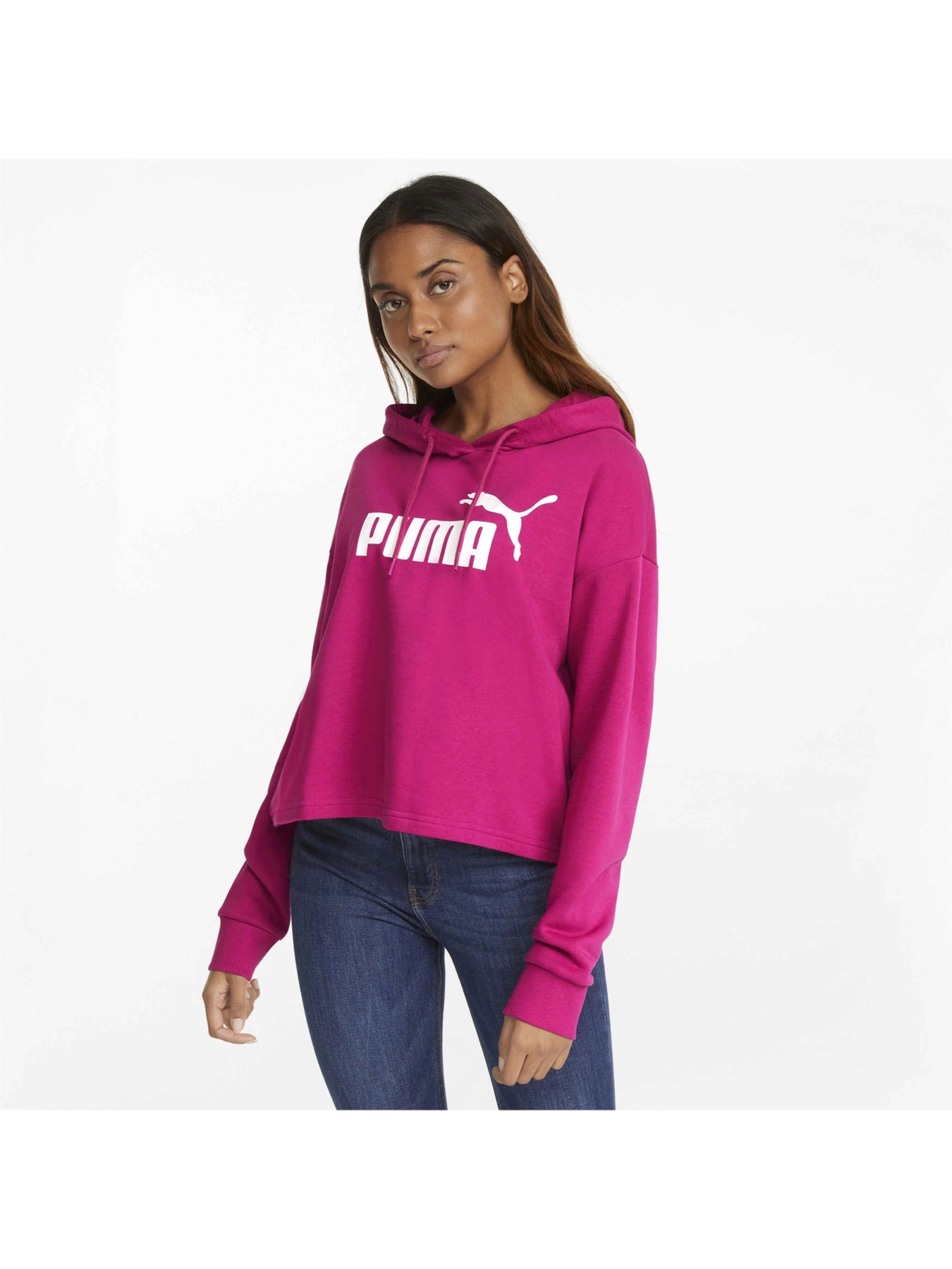 Худи и свитшоты PUMA Ess Cropped Logo Hoodie Tr модель 586870 Худи и свитшоты PUMA Ess Cropped Logo Hoodie Tr модель 586870 Фото