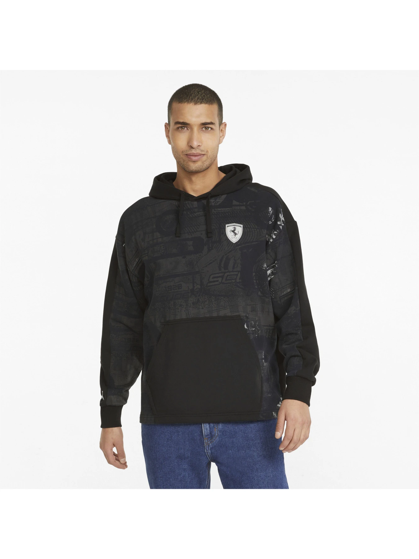 Худі та світшоти PUMA Ferrari Race Aop Swt Hoodie модель 533718 Фото