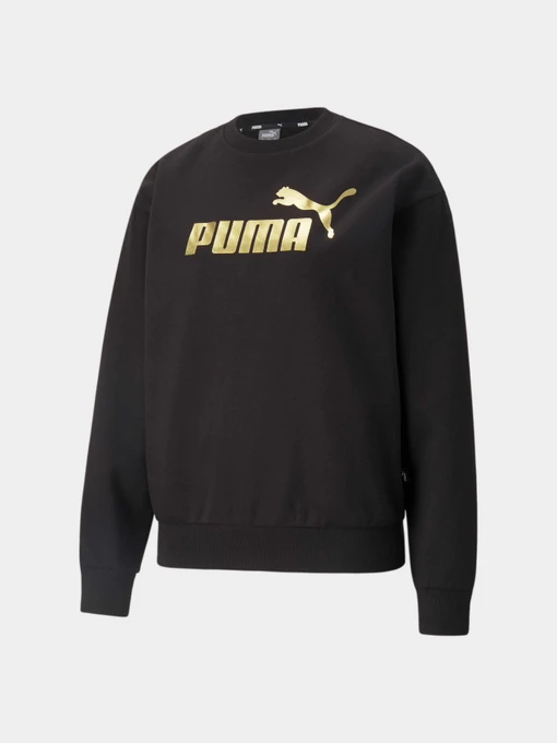 Худи и свитшоты PUMA Ess+ Metallic Logo Crew модель 586893 Фото