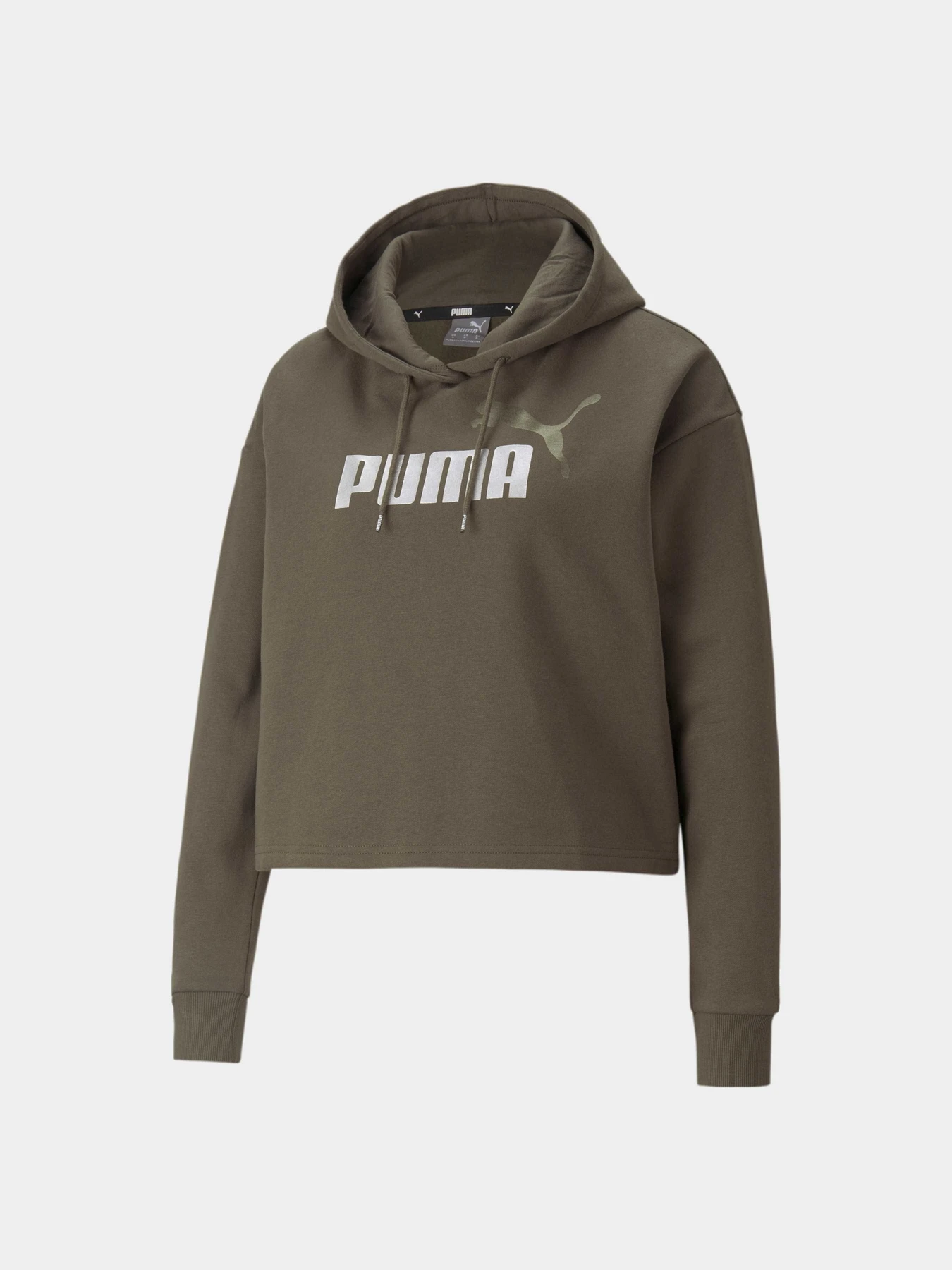 Худи и свитшоты PUMA Ess+ Cropped Metallic Hoodie модель 586891 Худи и свитшоты PUMA Ess+ Cropped Metallic Hoodie модель 586891 Фото